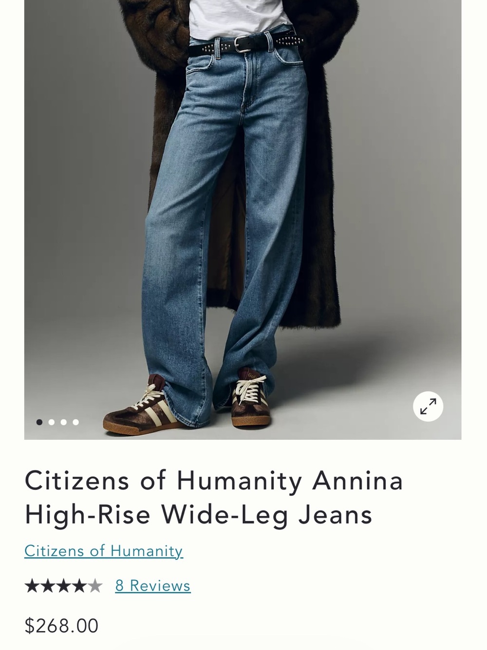 Citizens of Humanity Annina Light Blue Wide-Leg High-Rise Jeans